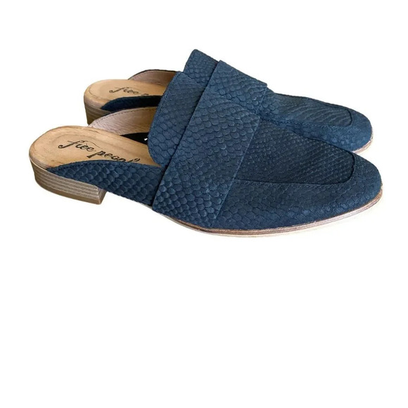 FREE PEOPLE At Ease Loafers Slip On Mule Black 37.5 US Size 7 - Picture 2 of 7